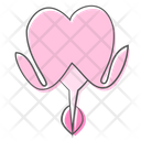Heart Flower Plant Icon