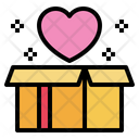 Heart Love Open Box Icon