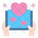 Heart Love Open Book Icon