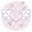 Heart Arrow Winged Heart Arrow Winged Icon