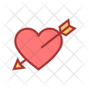 Heart Arrow Romance Romantic Icon