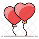 Heart Balloons Balloons Party Balloons Icon