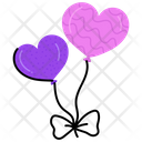 Heart Balloons Icon