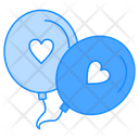 Heart Balloons Icon