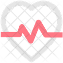 Heart Beat Heart Romance Icon