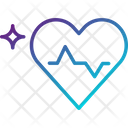 Heart Beat Cardiogram Heart Icon