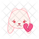 Heart Emotion Expression Emoji Face Animal Love Happy Icon