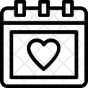 Heart Calendar Icon
