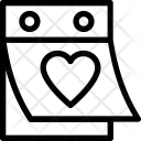 Heart Calendar Icon