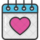 Heart Calendar Icon