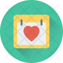 Heart Calendar Icon