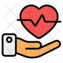 Heart Care Heart Safety Heart Protection Icon