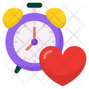 Heart Clock Icon