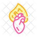 Burning Heart Color Icon