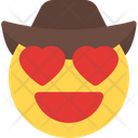 Heart Eyes Cowboy Icon