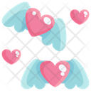 Heart Flying Icon