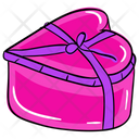 Heart Gift Box Ring Box Jewellery Box Icon