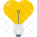 Heart In Bulb Bulb Lightbulb Icon
