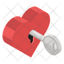 Heart Key Heart Lock Key Holder Icon