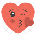 Heart kiss Icon