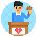 Medical Law Heart Law Speech Icon