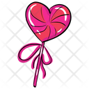 Heart Lollipop Candy Stick Love Lollipop Icon