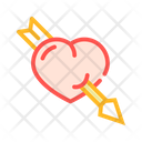 Piarced Heart Color Icon