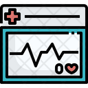 Heart Rate Monitor Ecg Cardiology Icon