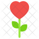 Heart Rose Love Rose Flower Icon
