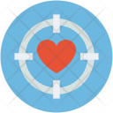 Heart Target Crosshair Icon