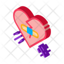 Glued Heart Note Icon