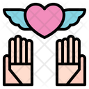 Heart Wing Love Care Icon