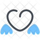 Heart Valentines Wings Icon