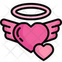 Heart Wings Valentines Day Heart Icon