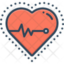 Heartbeat Cardiac Diagnosis Icon