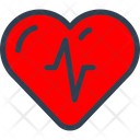 Heartbeat Line  Icon