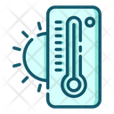 Heat High Temperature Thermometer Icon
