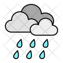 Heavy Rain Rainy Weather Rain Icon