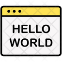 Hello World Code Icon