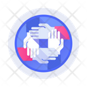 Helping Hand Charity Donation Icon