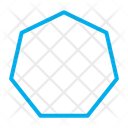 Heptagon Shape Heptagon Sign Shape Icon
