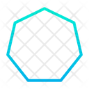 Heptagon Shape Heptagon Sign Shape Icon