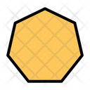 Heptagon Shape Heptagon Sign Shape Icon