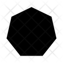 Heptagon Shape Heptagon Sign Shape Icon