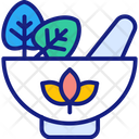 Herbal Medicine Bowl Cancer Icon