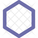 Hexagon Outline Symbol Icon