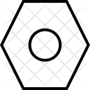 Hexagonal Shape Outline Icon