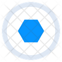 Hexahedron Screw Bolt Icon