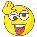Hey Emoji Hello Expression Emotag Icon