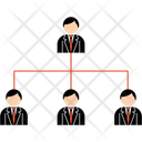 Hierarchical Business Structure Icon